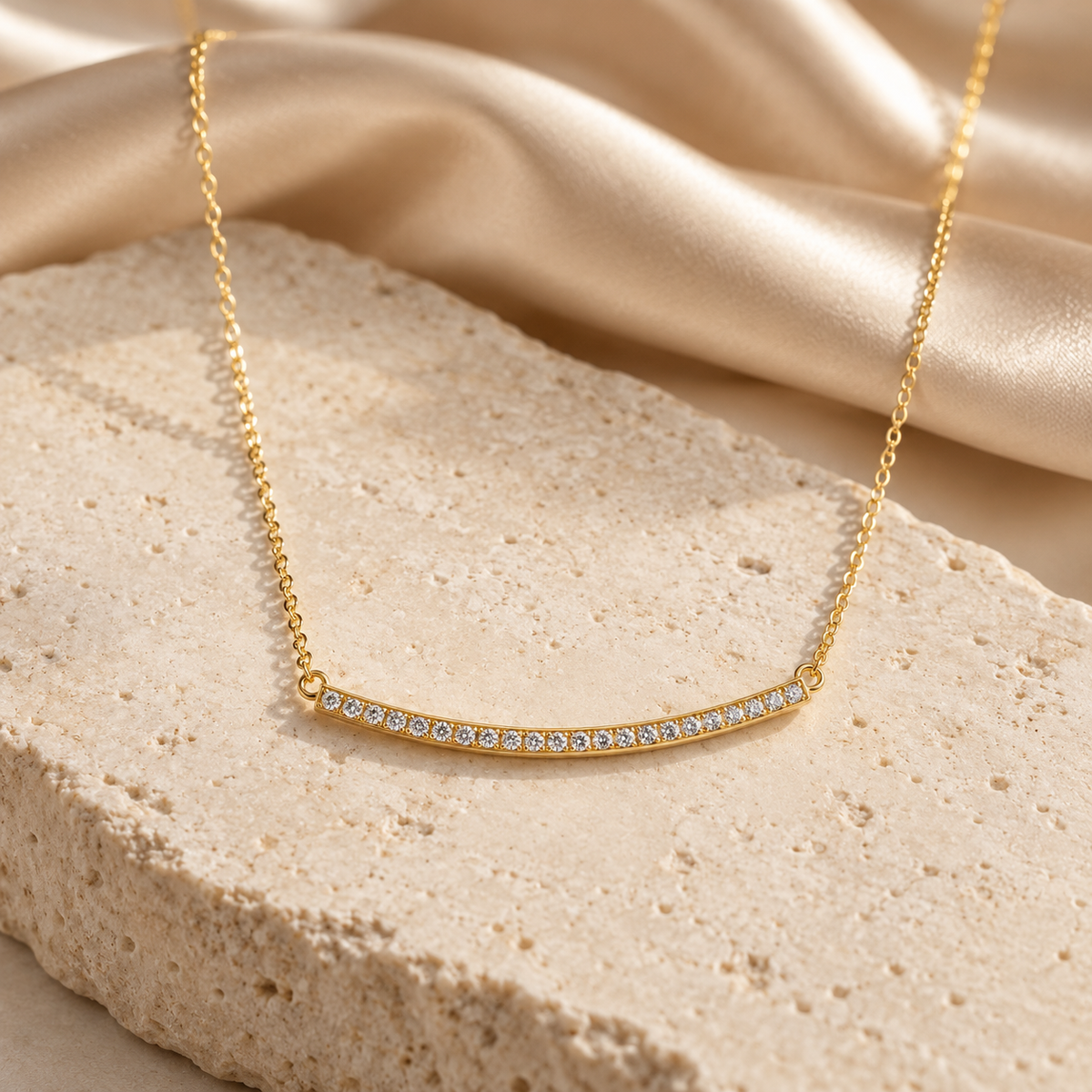 Celestine Diamonds juliette bar necklace