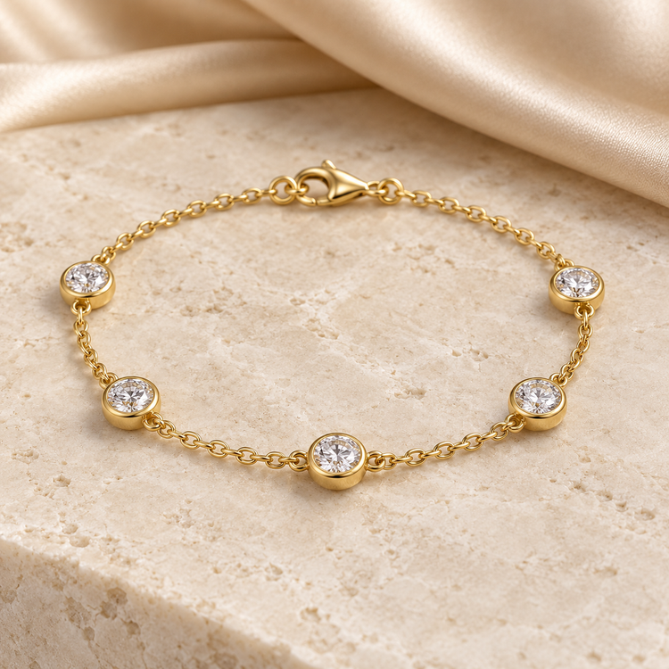 Celestine Diamonds noelle bezel bracelet